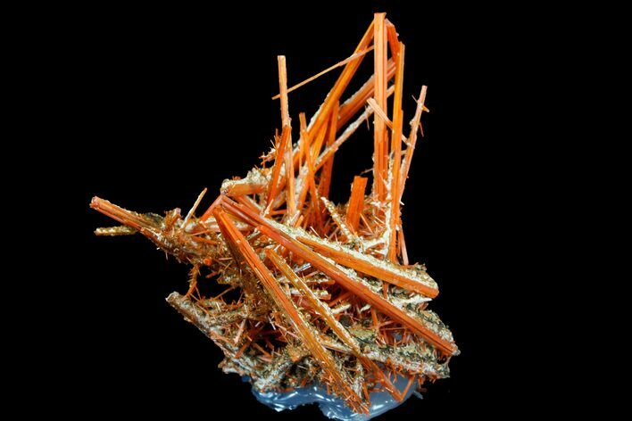 Bright Orange Crocoite Crystal Cluster - Tasmania #182720